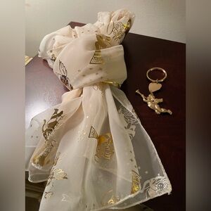 NWOT Angel scarf and key holder